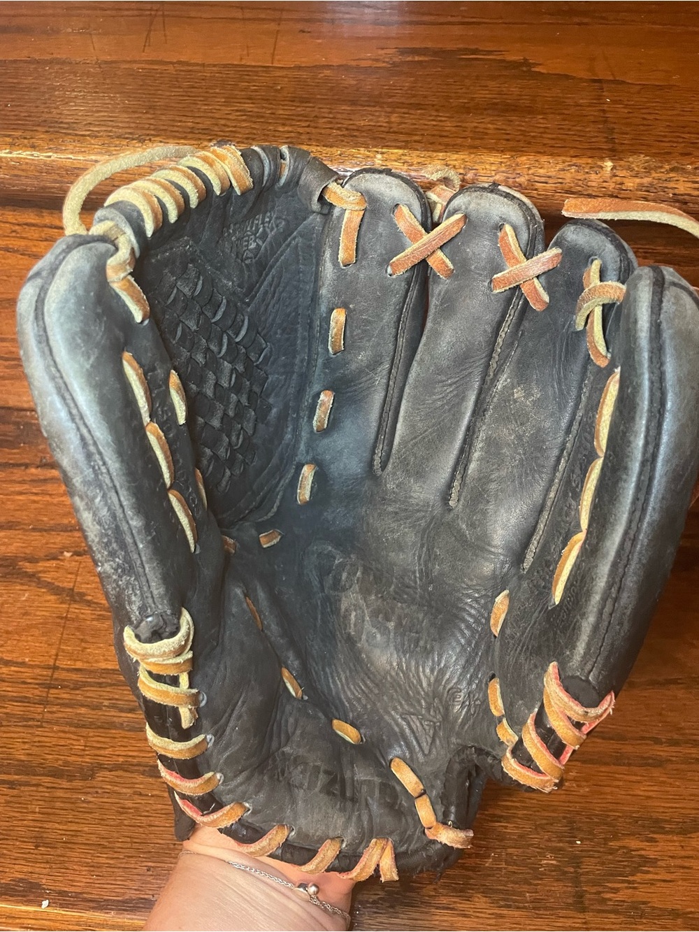 Mizuno GPP Baseball Glove Power Close Leather Black RHT Youth Adult Softball